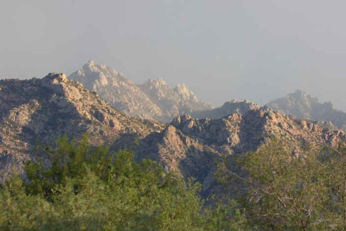 Santa Catalina Mountains in monsoon season. August 15, 2014